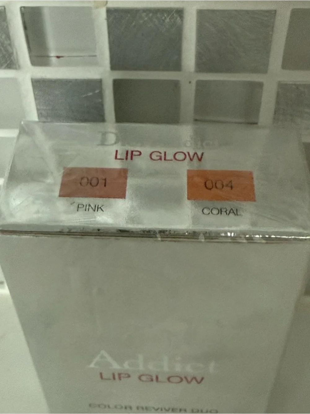 Sealed Box DIOR Addict Lip Glow Duo ( Pink & Coral )001&004 Fast Post